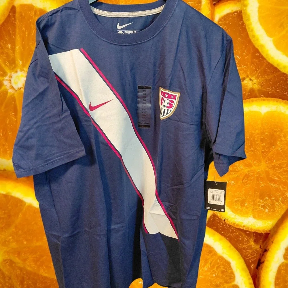 Nike US Soccer National Team Jersey T-Shirt‎ Mens XXL USA Soccer 10 Blue